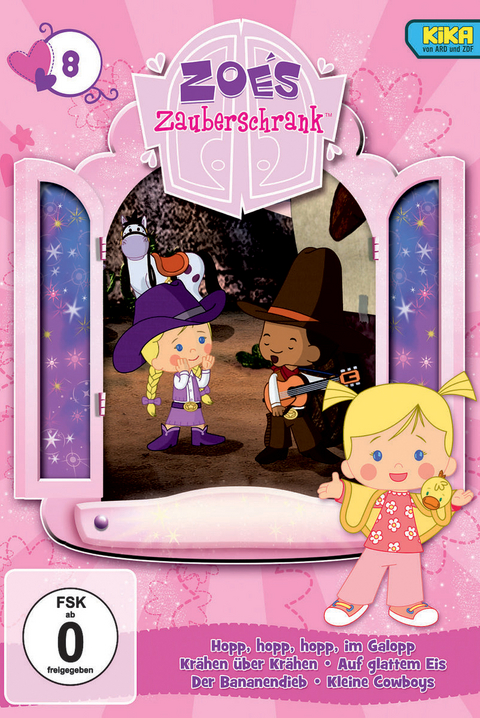 Zoes Zauberschrank - Im Galopp;Kr&auml;hen;Glattes Eis;Bananendieb;Cowboy, 1 DVD