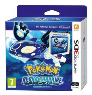 Pokémon Alpha Saphir, Nintendo 3DS-Spiel in Steel Book