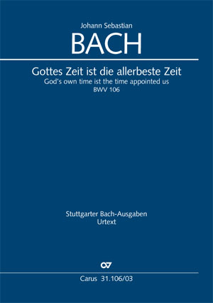 Gottes Zeit ist die allerbeste Zeit (Klavierauszug) - Johann Sebastian Bach