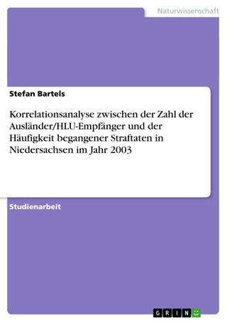 Korrelationsanalyse Zwischen Der Zahl Der Auslander/Hlu-Empfanger Und Der Haufigkeit Begangener Straftaten in Niedersachsen Im Jahr 2003