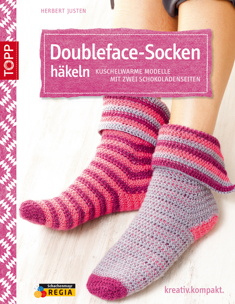 Doubleface-Socken h&auml;keln - Herbert Justen