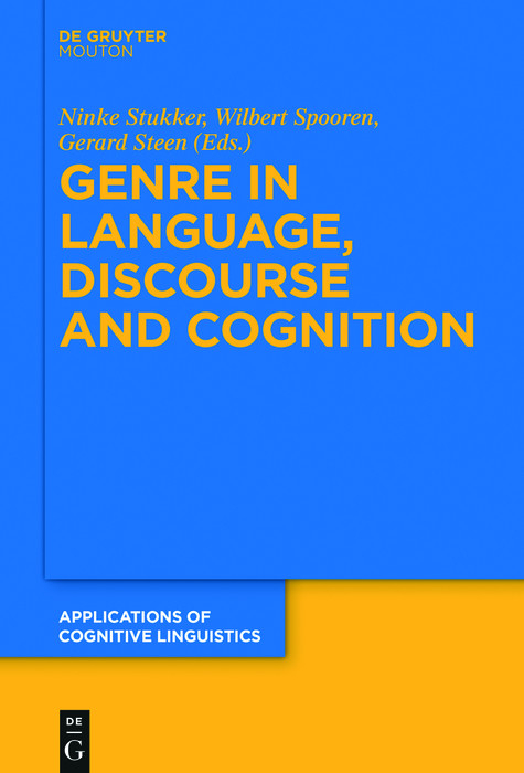 Genre in Language, Discourse and Cognition - 