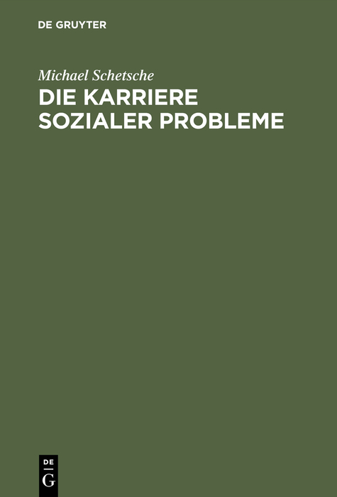 Die Karriere sozialer Probleme - Michael Schetsche