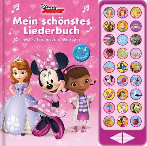 27-Button-Soundbuch, Disney Junior, Mein sch&ouml;nstes Liederbuch - 