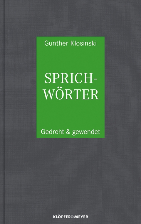 Sprichw&ouml;rter - Gunther Klosinski