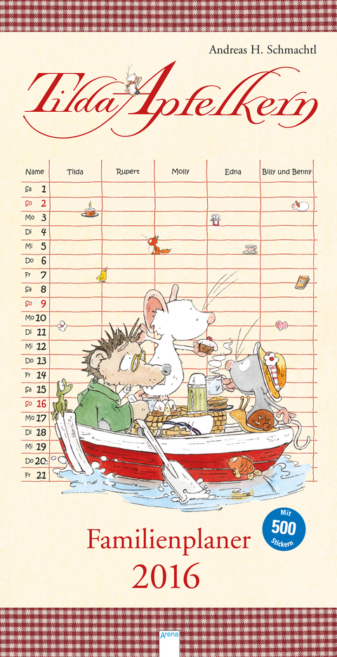 Tilda Apfelkern Familienplaner 2016