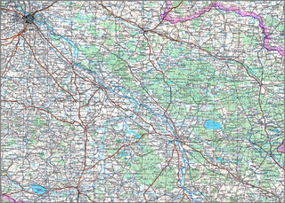 Karte von Oberschlesien