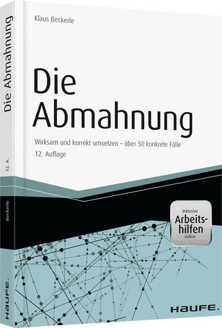 Die Abmahnung - inkl. Arbeitshilfen online