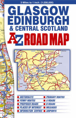 Glasgow Edinburgh and Central Scotland Road Map -  Geographers' A-Z Map Company