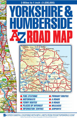 Yorkshire and Humberside Road Map -  Geographers' A-Z Map Company