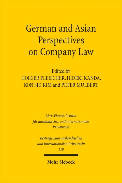 German and Asian Perspectives on Company Law - 