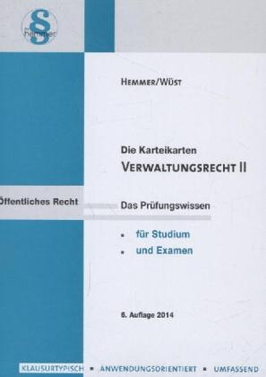 Karteikarten Verwaltungsrecht II