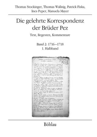 Die gelehrte Korrespondenz der Brüder Pez