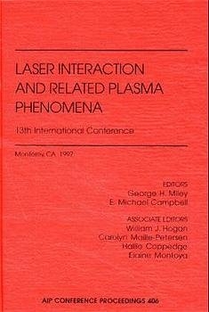 Laser Interaction and Related Plasma Phenomena