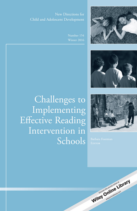 Challenges to Implementing Effective Reading Intervention in Schools - 