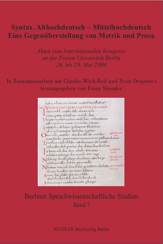 Syntax. Althochdeutsch – Mittelhochdeutsch