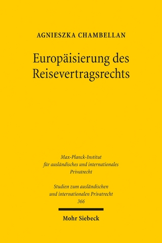 Europäisierung des Reisevertragsrechts