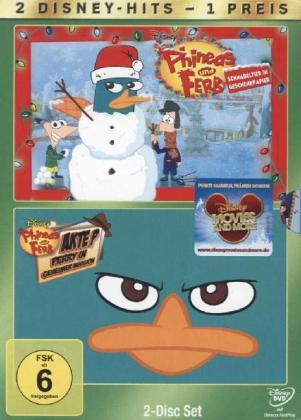 Disney Phineas und Ferb - Schnabeltier in Geschenkpapier / Akte P - Perry in geheimer Mission, 1 DVD