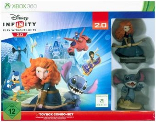 Disney Infinity 2.0, Toybox Combo-Set, 1 Xbox360-DVD + Figuren Merida u. Stitch