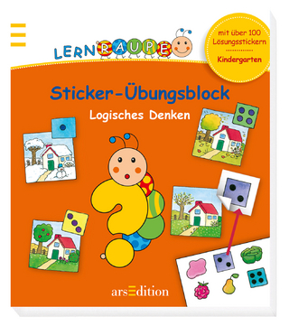 Lernraupe - Sticker-Übungsblock Logisches Denken