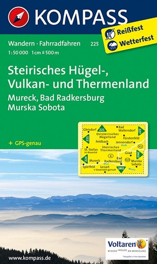 KOMPASS Wanderkarte 225 Steirisches Hügel-, Vulkan- u. Thermenland 1:50.000