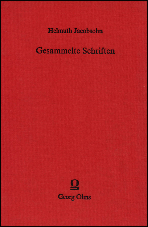 Gesammelte Schriften - Helmuth Jacobsohn