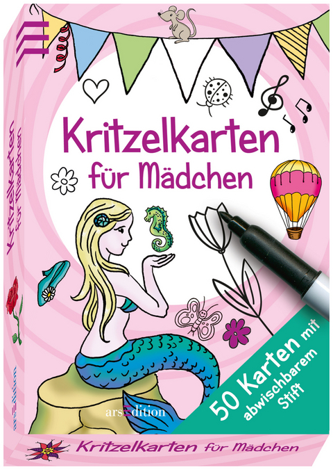 Kritzelkarten f&uuml;r M&auml;dchen
