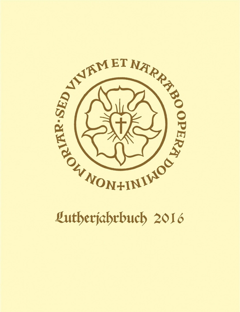 Lutherjahrbuch 83. Jahrgang 2016 -  Christopher Spehr