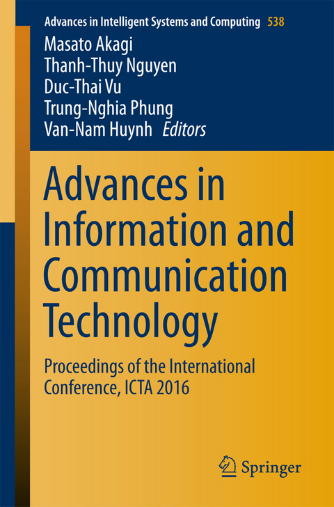 Advances in Information and Communication Technology - 