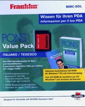 Franklin PONS Kompaktw&ouml;rterbuch Italienisch-Deutsch u. PONS Reisew&ouml;rterbuch auf MMC-Card, m. CD-ROM