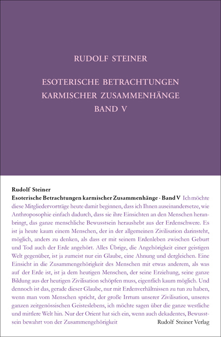 Esoterische Betrachtungen karmischer Zusammenh&auml;nge - Rudolf Steiner