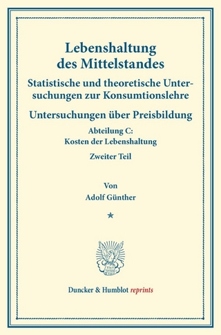 Lebenshaltung des Mittelstandes.