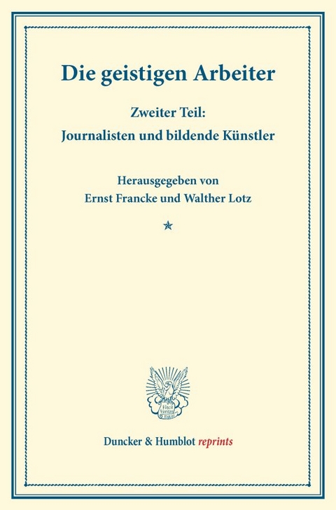 Die geistigen Arbeiter. - 