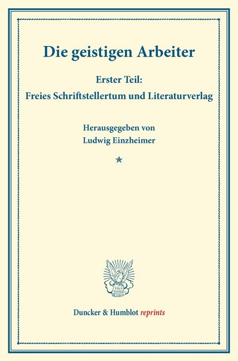Die geistigen Arbeiter. - 