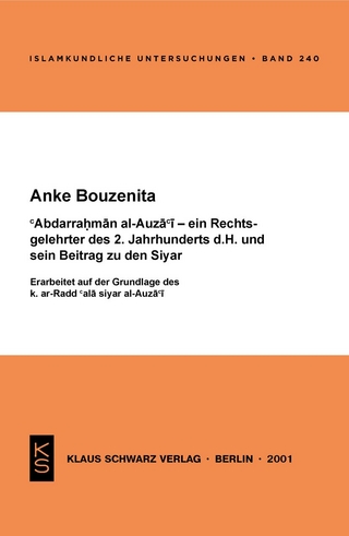 Abdarrahman al-Auza'i, ein Rechtsgelehrter des 2. Jahrhunderts d.H., und sein Beitrag zu den Syar