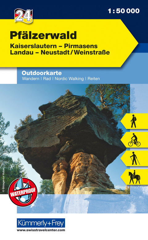 Pf&auml;lzerwald Nr. 24 Outdoorkarte Deutschland 1:50 000