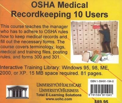 OSHA Medical Recordkeeping, 10 Users - Daniel Farb