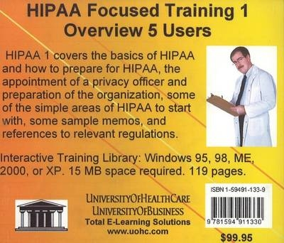 HIPAA Focused Training 1 Overview, 5 Users - Daniel Farb