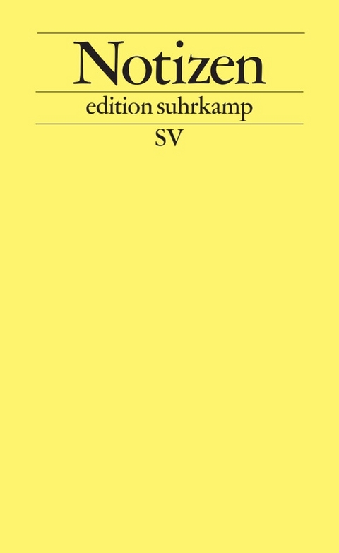 Notizbuch edition suhrkamp
