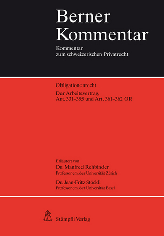 Der Arbeitsvertrag, Art. 331-355 und Art. 361-362 OR