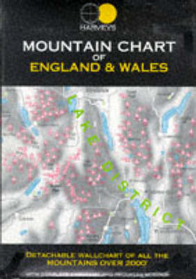Mountain Chart of England and Wales -  Harvey Map Services Ltd