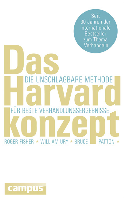 Das Harvard-Konzept - Roger Fisher, William Ury, Bruce Patton