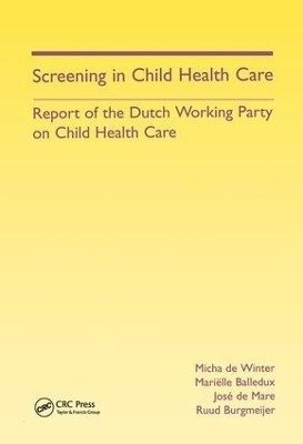 Screening in Child Health Care - Micha de Winter