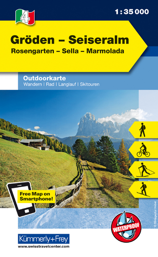 Gröden - Seiseralm Nr. 04 Outdoorkarte Italien 1:35 000