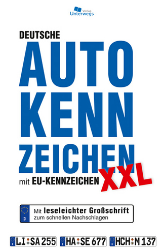 DEUTSCHE AUTOKENNZEICHEN XXL mit EU-Kennzeichen