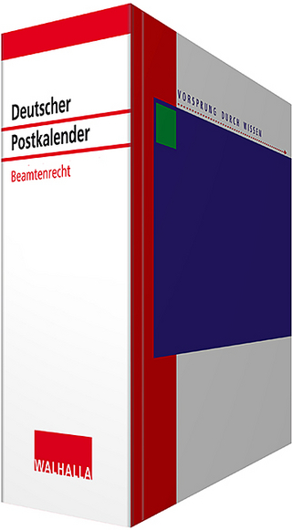 Deutscher Postkalender Beamtenrecht inkl. CD-ROM