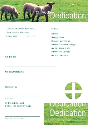 Infant Dedication Certificates (pack of 10)