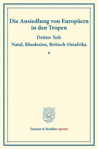 Die Ansiedlung von Europäern in den Tropen.