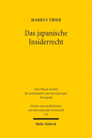 Das japanische Insiderrecht