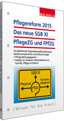 Pflegereform 2015: Das neue SGB XI, PflegeZG und FPfZG -  Walhalla Fachredaktion
